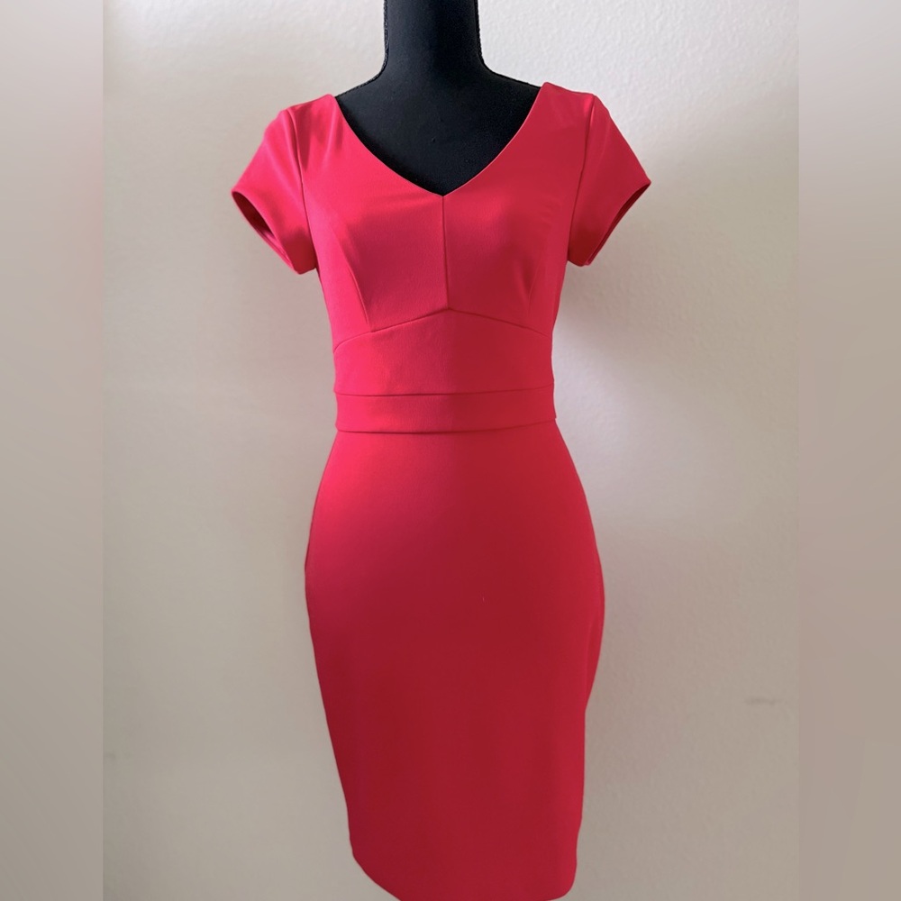 Express Midi Dress -Coral